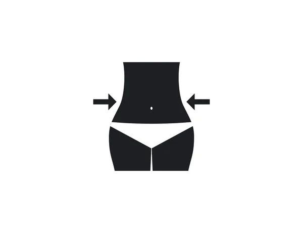 Vektorillustration Ikone Der Gewichtsabnahme — Stockvektor