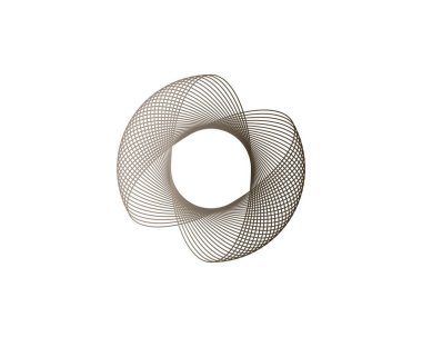 Vektör çizimi. Spirograph soyut ögesi