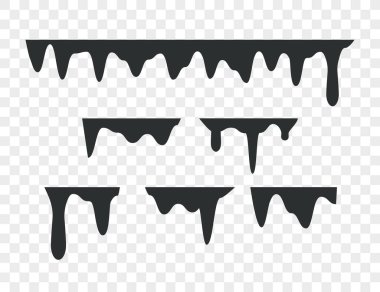 Vektör çizimi. sıvı damlayan boya yağı