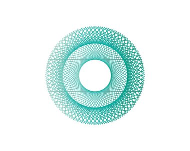 Vektör çizimi. Spirograph soyut ögesi