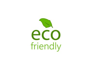 Vektör çizimi. Eko ikonu. Çevre dostu işareti