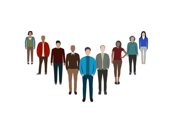 People, person flat icon Vector illustration.