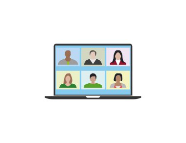 Vektör çizimi. Toplantı simgesi