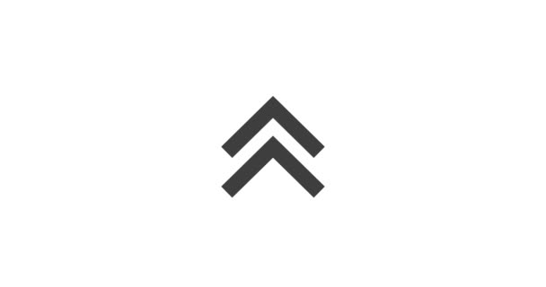 Arrow up ícone de animação. 4K. Design gráfico de movimento. — Vídeo de Stock
