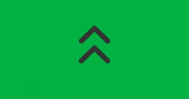 Yeşil ekran arkaplanındaki animasyonu oklayın. 4 bin. Hareket grafik tasarımı.