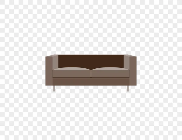 Vector Illustration Armchair Sofa Furniture Icon — Stock Vector