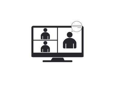 Vektör çizimi. Toplantı simgesi