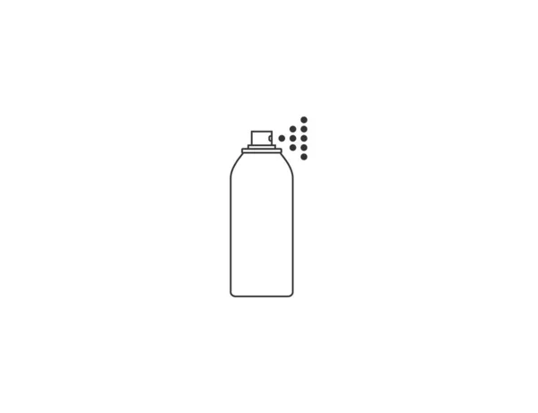 Vektor Illusztráció Aeroszolos Flakon Spray Ikon — Stock Vector