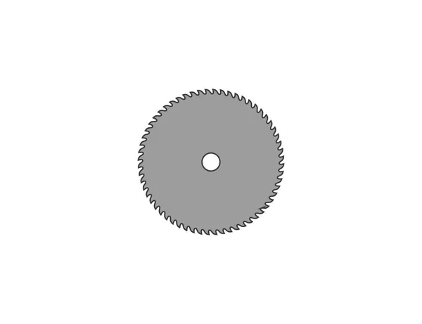 Vector Illustration Flat Design Saw Blade Circular Blade Icon — Stock Vector