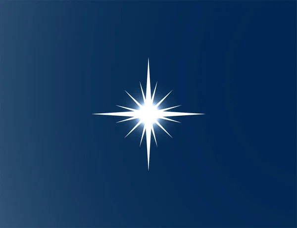 Ilustración Vectorial Efectos Luz Brillante Estrella — Vector de stock