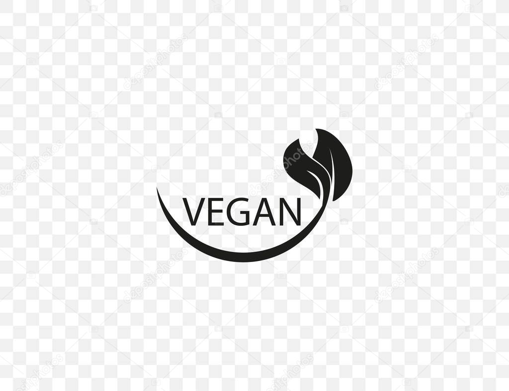 Vector illustration. Vegan leaf natural icon