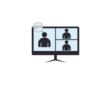 Röportaj simgesi, çevrimiçi video konferansı