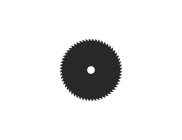 Vector Illustration Flat Design Saw Blade Circular Blade Icon — Stock Vector