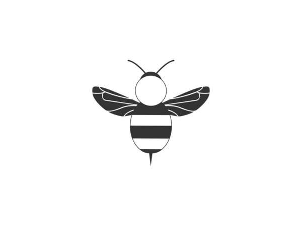 stock vector Bee, Cute bee, beetle, honey icon Vector illustration Flat design