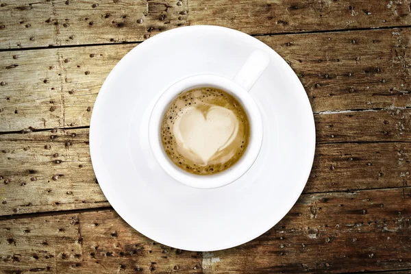 心とコーヒー — ストック写真