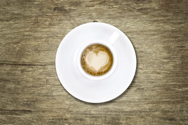 Café avec coeur — Photo