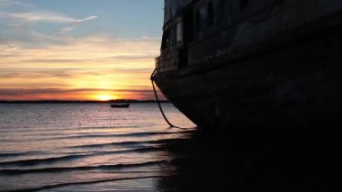 Deniz kenarında gün batımı, Portekiz Setubal