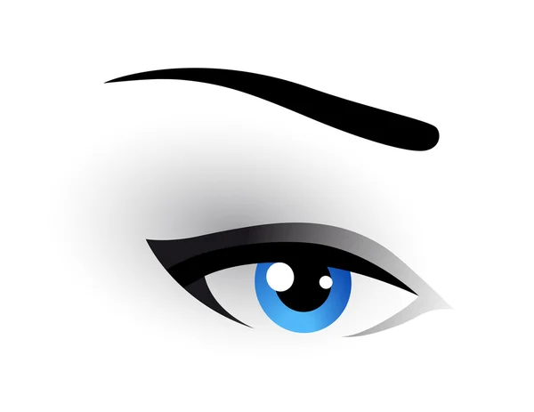 Eye makeup image — Stock Vector