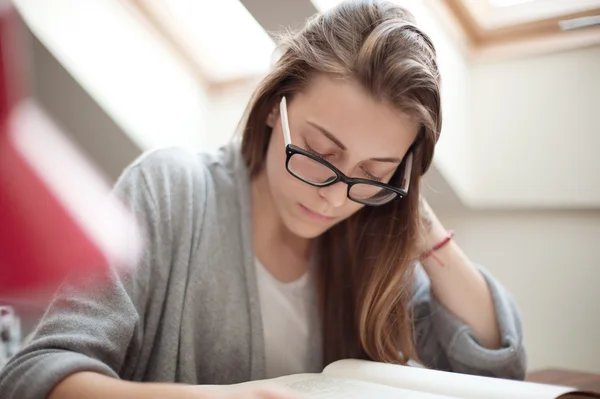 Die junge Studentin — Stockfoto