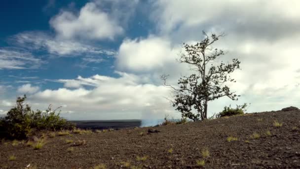 Kilauea Caldera Volcanoes National Park Time Lapse — Stock Video