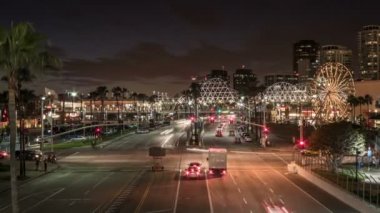 Kıyı sürücü Time Lapse Video gece