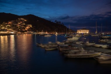 Avalon Limanı, Santa Catalina Island gece