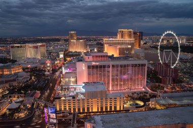 Las Vegas Skyline Aerial View clipart