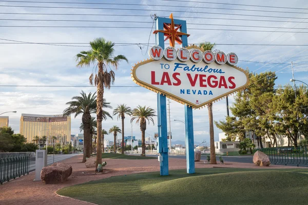 Bem-vindo ao fabuloso sinal de Las Vegas — Fotografia de Stock