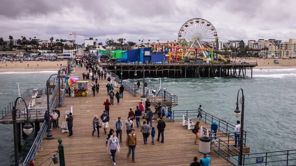 Seebrücke Santa Monica — Stockfoto