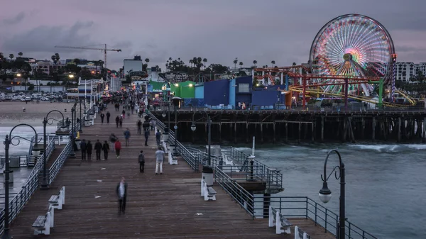 Seebrücke Santa Monica — Stockfoto