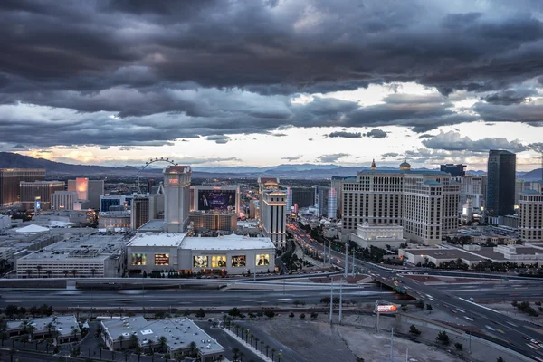 HDR Las Vegas siluetinin Panarama — Stok fotoğraf