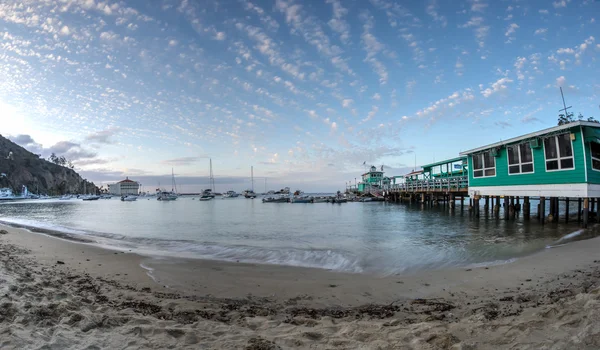 Avalon Bay Santa Catalina sziget Twilight — Stock Fotó