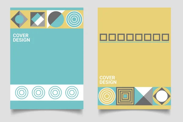 Elementy Geometryczne Plakatu Retro Design — Wektor stockowy