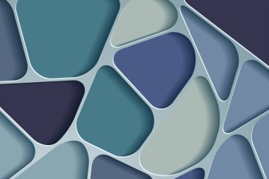 Origami şekilli kağıt sanatı 3 boyutlu soyut arkaplan