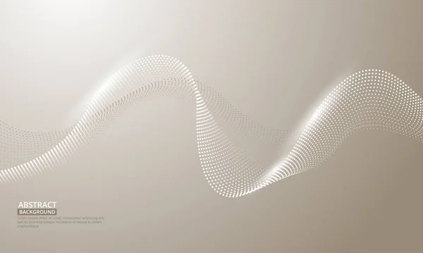 Líneas Onduladas Que Fluyen Abstractas Ilustración Vectorial — Vector de stock