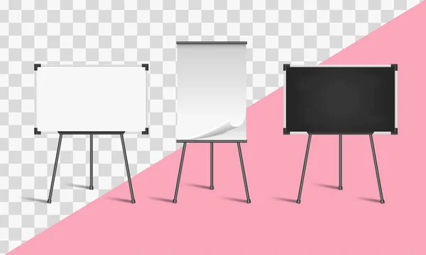 Set Board Templates Mockup — Stock Vector