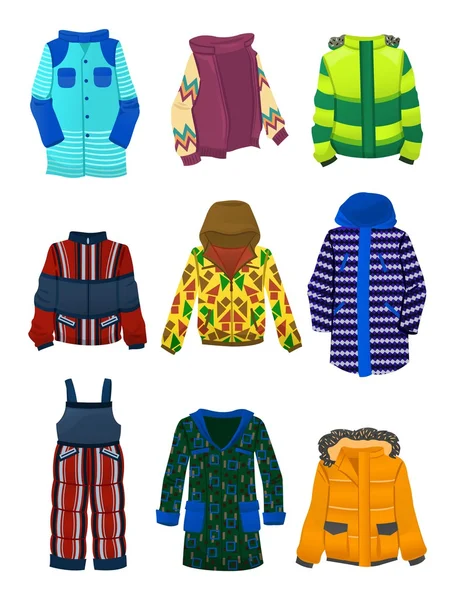 Vestes pour garçons — Image vectorielle