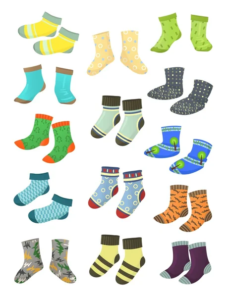 小男孩的袜子 — 图库矢量图片