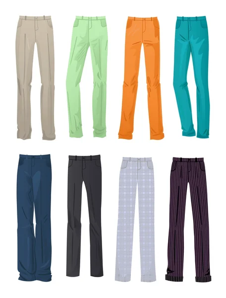 Mannen office en casual broek — Stockvector