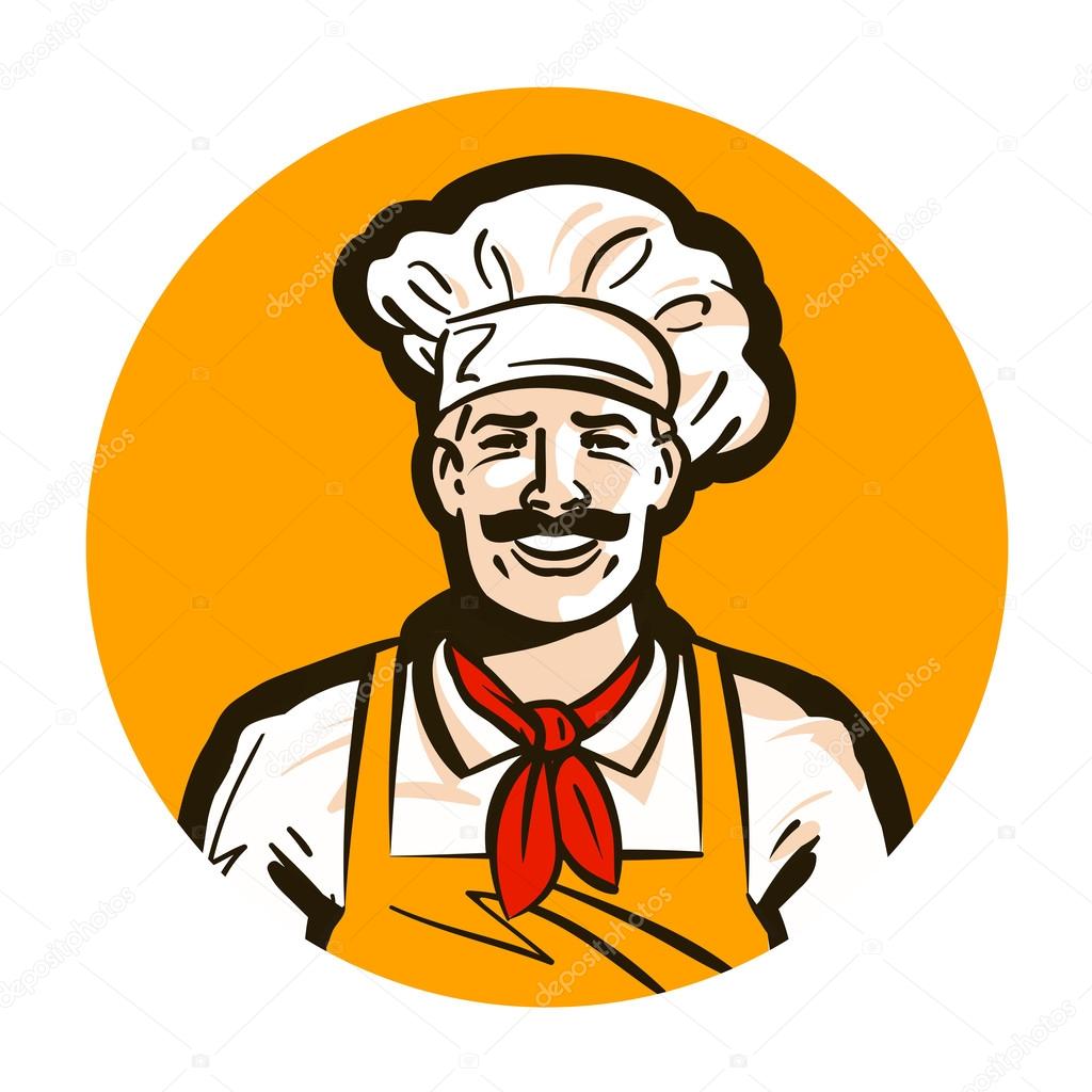 Cafe, restaurant vector logo. diner or cook, chef icon
