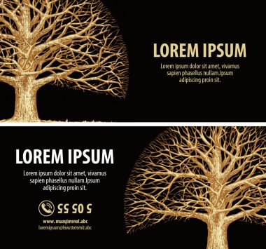 Ağaç bükülmüş dalları ile. Çizilmiş kroki meşe. Çevre koruma. Doğa. Flora