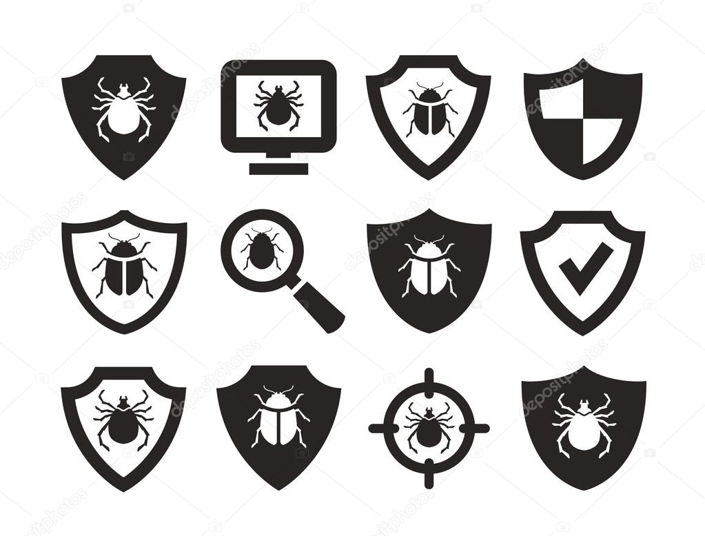 Antivirus protection. web icons set. anti virus icon. antivirus icon. antivirus  logo vector Stock Vector by ©sergeypykhonin 113183480