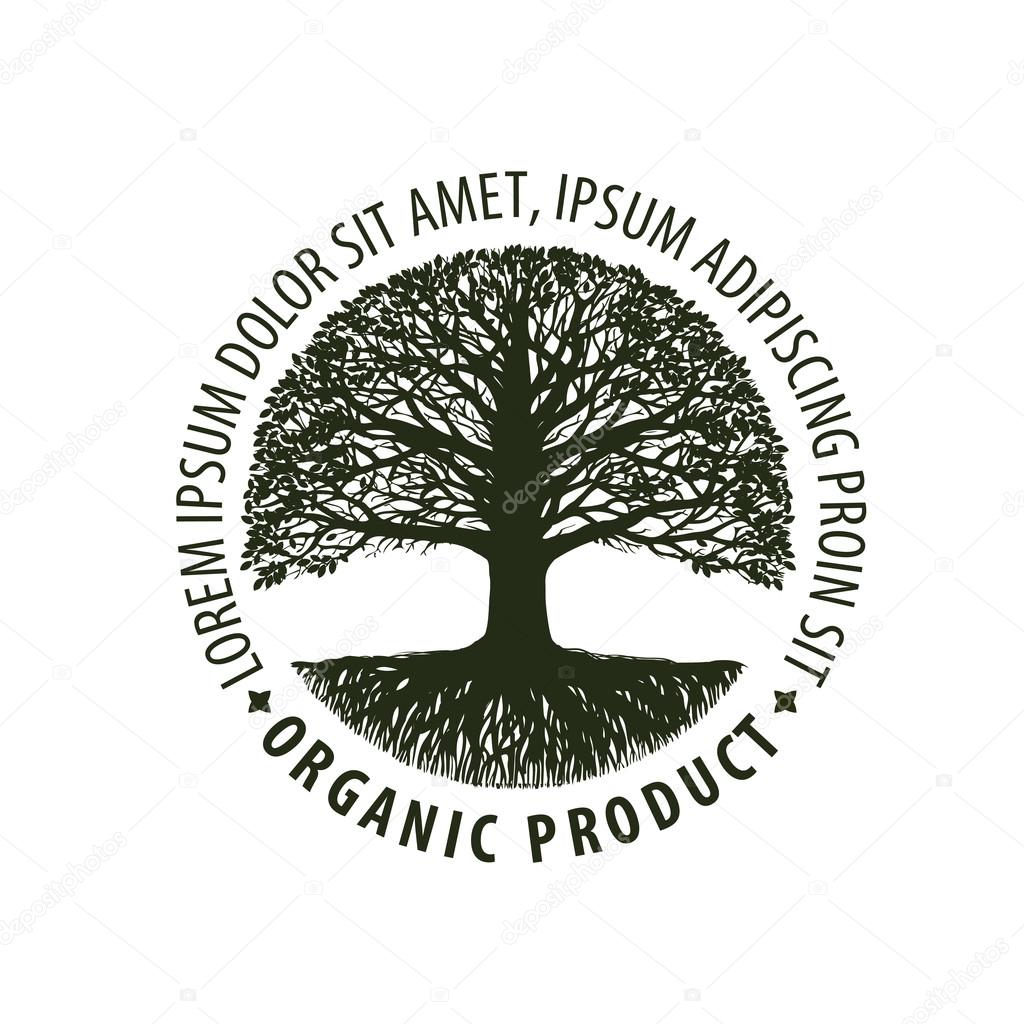 Árbol del logotipo. orgánico, producto natural. Símbolo de naturaleza o  ecología. Icono ecológico Vector de stock #113530220 de ©sergeypykhonin, image size:1024x1024
