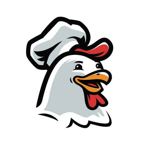 Chicken Cook Cartoon Food Concept Vector — Stock Vector