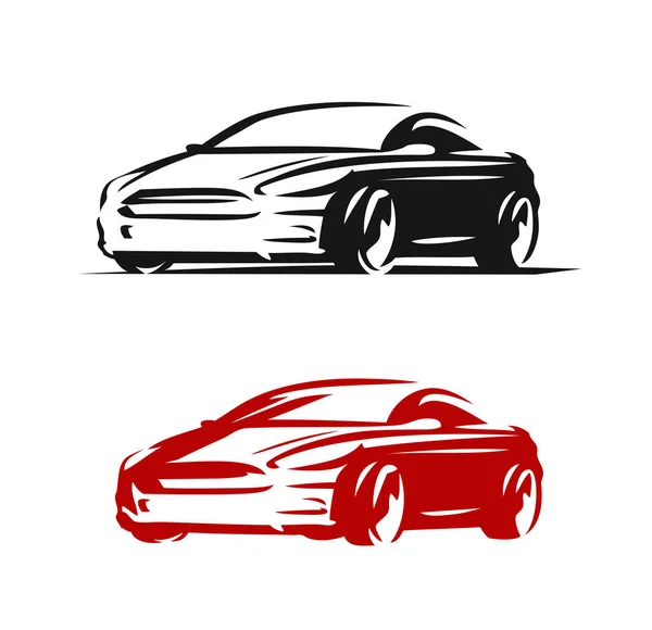 Logo Del Coche Vector Concepto Automotriz Abstracto — Archivo Imágenes Vectoriales