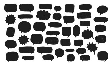 Konuşma baloncukları oluşturun ve diyalog sözcüklerini veya mesajlarını düşünün. Tasarım ögeleri