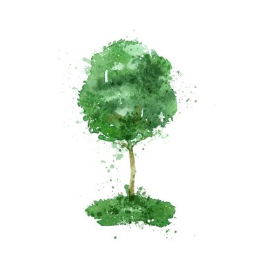 ağaç. Vektör formatında