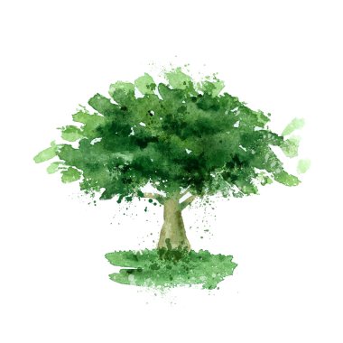 ağaç. Vektör formatında