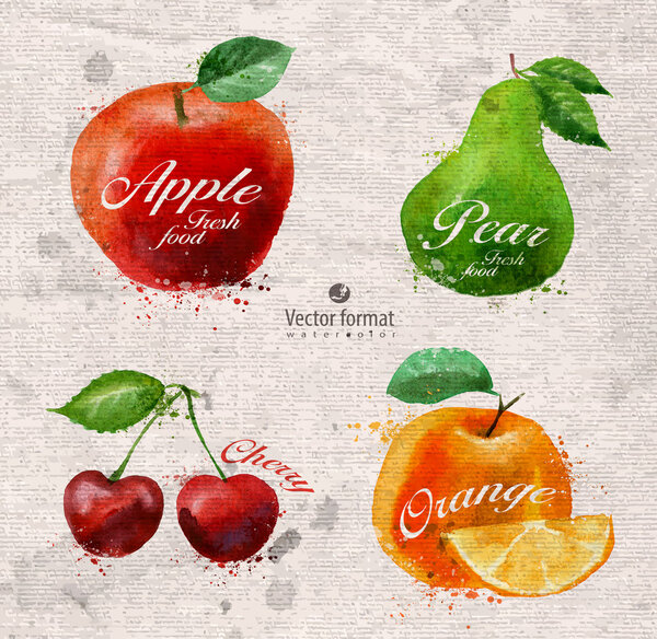 Фрукты Векторный формат
