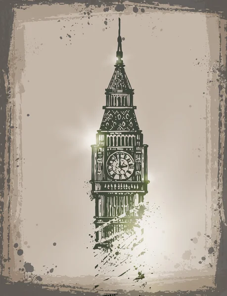 Big Ben. Formato vectorial — Archivo Imágenes Vectoriales